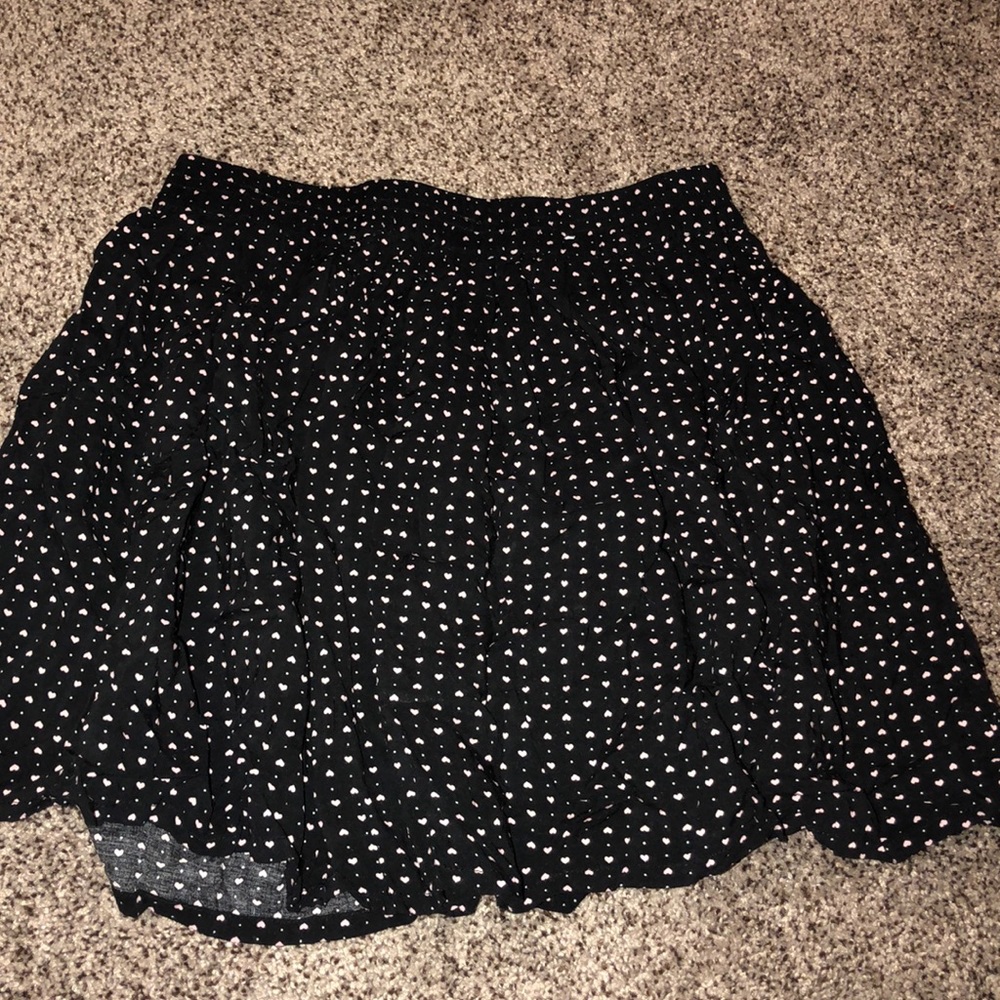 Black, white & pink hearts & white polka dots